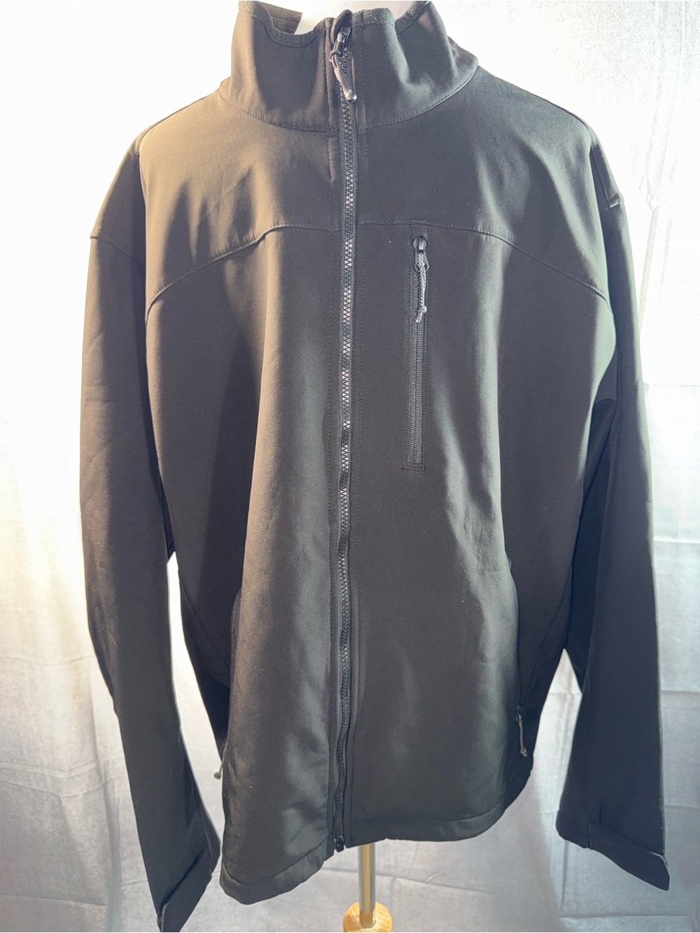 35A-Men's Lightweight Full-Zip Jacket - Black
